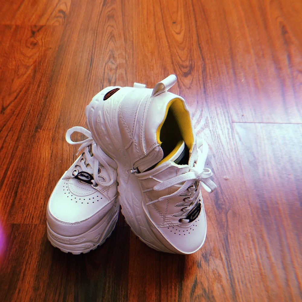 Yosuke - White Platform Sneakers